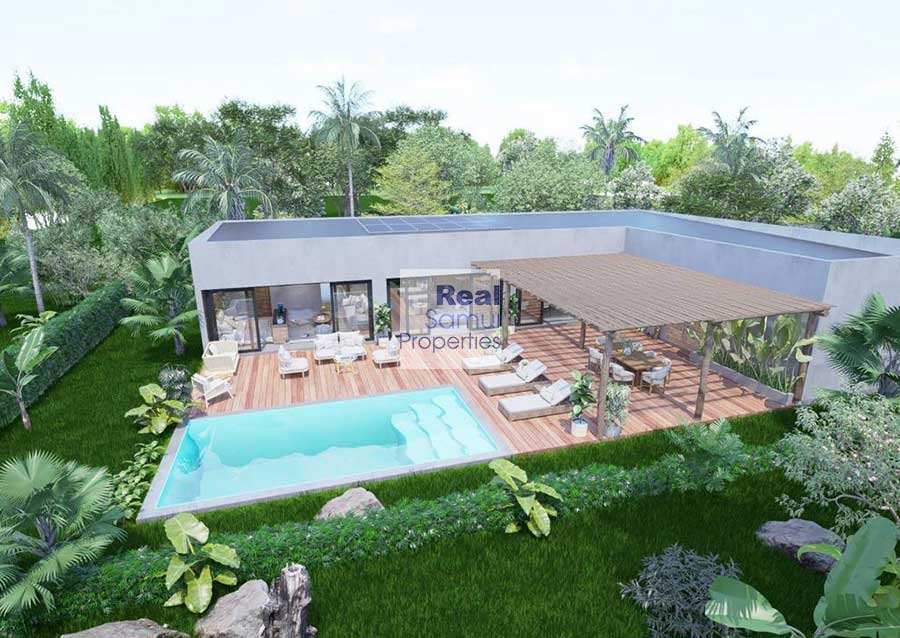 New Contemporary 3-Bed Pool Villas Close to Fisherman's Village, Bo Phut